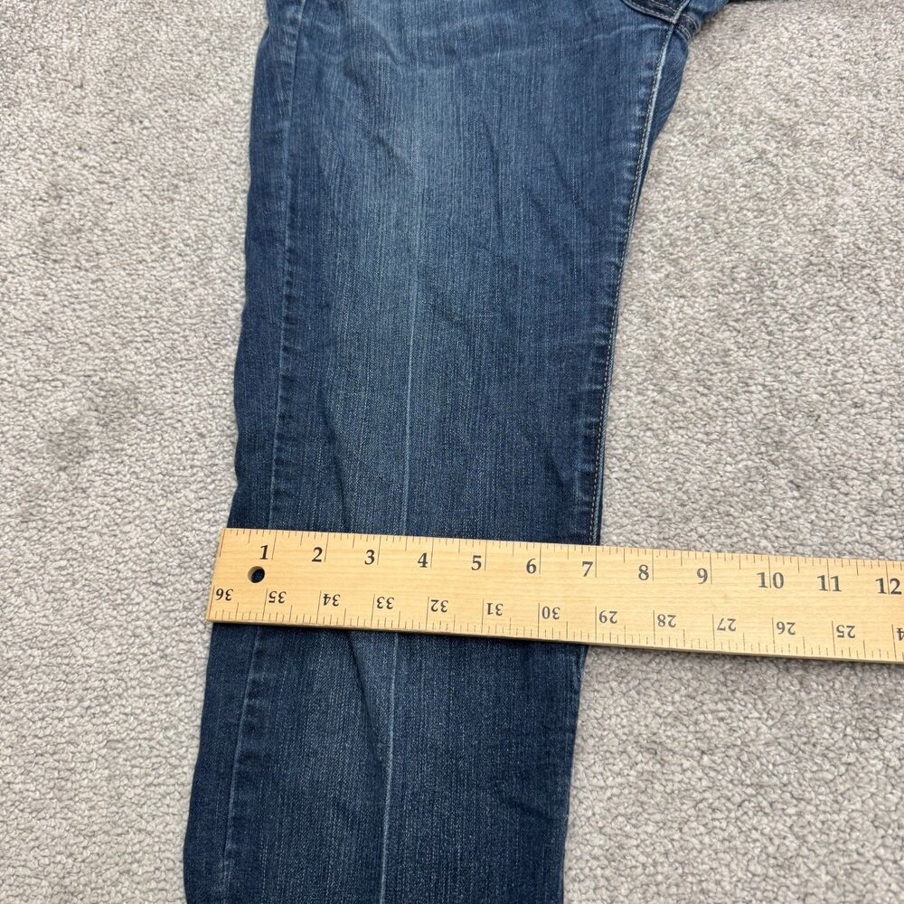 Paige Hidden Hills H.H. Bootcut Denim Jeans Womens 26 Blue Dark Wash Mid Rise - Picture 13 of 16